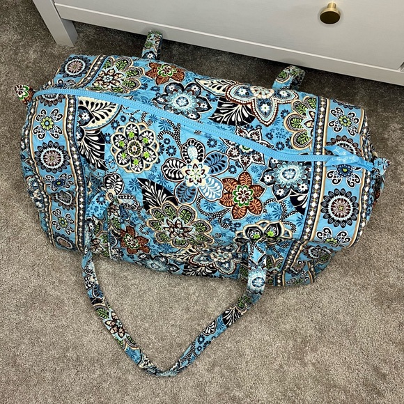 Vera Bradley Bali Blue Weekender Tote Duffle Bag - Picture 6 of 10